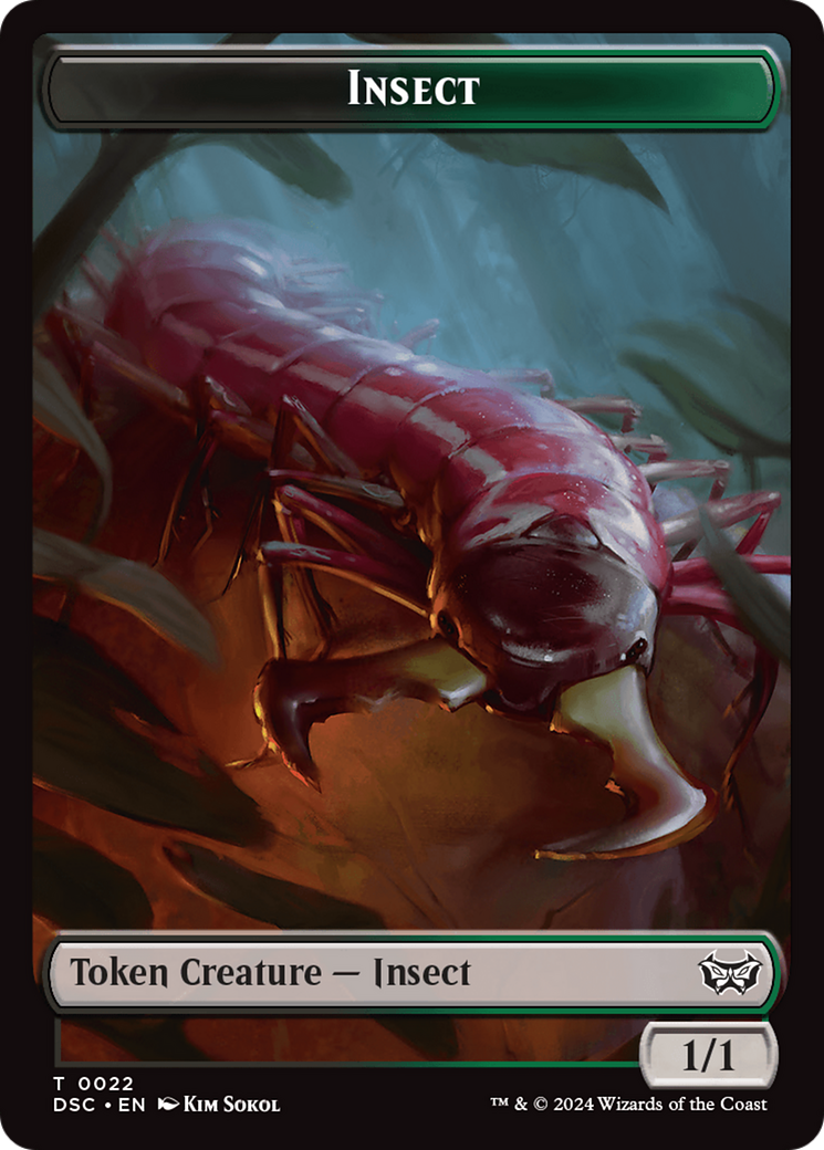 Image of Shapeshifter // Insect (0022) Double-Sided Token [Duskmourn: House of Horror Commander Tokens]
