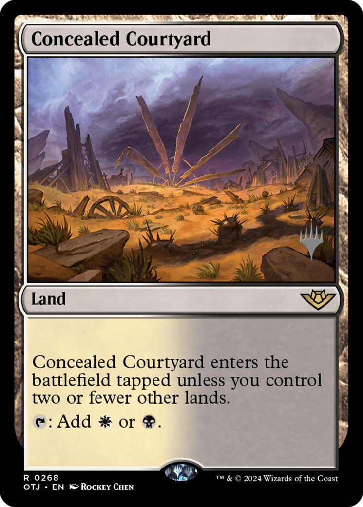Image of Concealed Courtyard (Promo Pack) [Outlaws of Thunder Junction Promos]