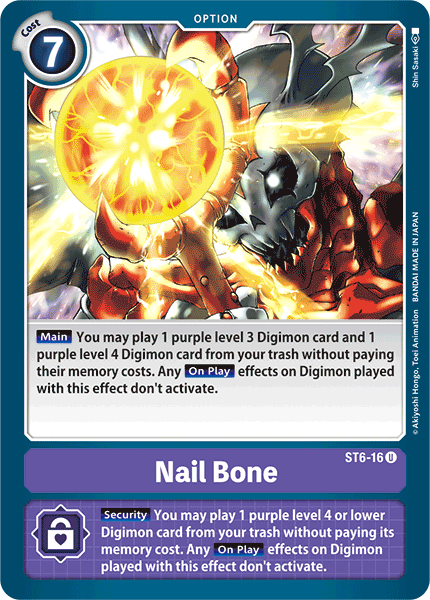 Image of Nail Bone [ST6-16] [Starter Deck: Venomous Violet]
