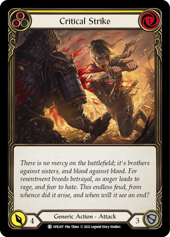 Image of Critical Strike (Yellow) [UPR207] (Uprising)