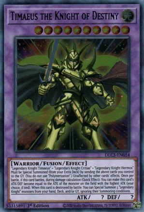 Image of Timaeus the Knight of Destiny [DLCS-EN054] Ultra Rare