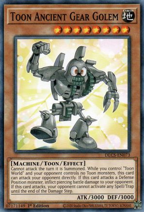 Image of Toon Ancient Gear Golem [DLCS-EN073] Common