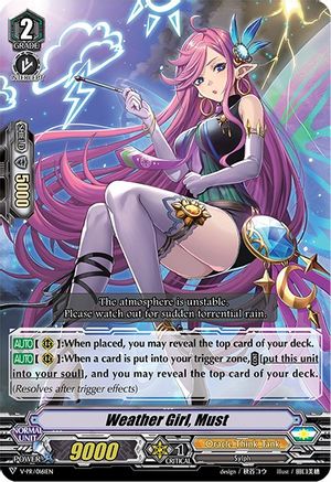 Image of Weather Girl, Must (V-PR/0161EN) [V Promo Cards]