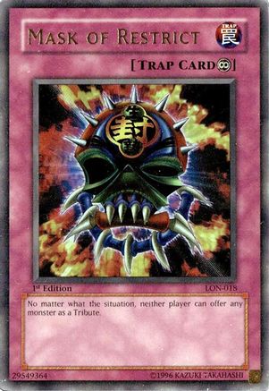 Image of Mask of Restrict [LON-018] Ultra Rare