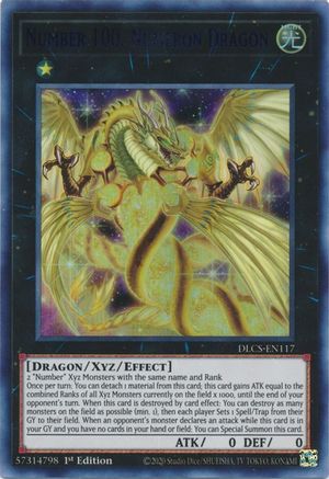 Image of Number 100: Numeron Dragon (Blue) [DLCS-EN117] Ultra Rare