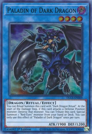 Image of Paladin of Dark Dragon (Green) [DLCS-EN069] Ultra Rare