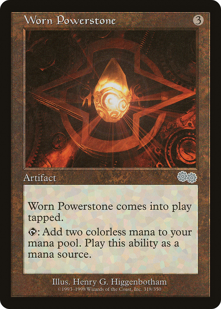 Image of Worn Powerstone [Urza's Saga]