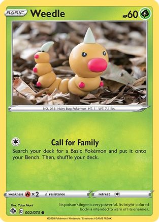 Image of Weedle (002/073) [Sword & Shield: Champion's Path]