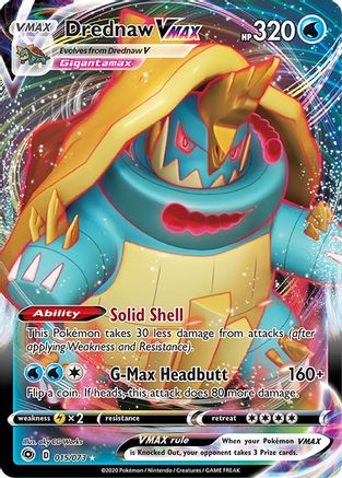 Image of Drednaw VMAX (015/073) [Sword & Shield: Champion's Path]