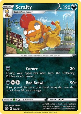 Image of Scrafty (042/073) [Sword & Shield: Champion's Path]