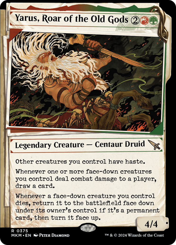 Image of Yarus, Roar of the Old Gods (Showcase) [Murders at Karlov Manor]
