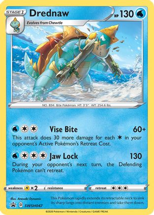 Image of Drednaw (SWSH047) [Sword & Shield: Black Star Promos]