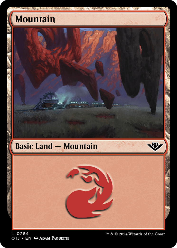 Image of Mountain (0284) [Outlaws of Thunder Junction]