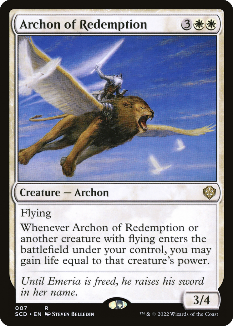 Image of Archon of Redemption [Starter Commander Decks]