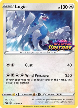 Image of Lugia (SWSH069) (Prerelease Promo) [Sword & Shield: Black Star Promos]