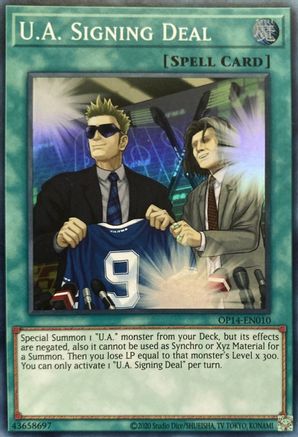 Image of U.A. Signing Deal [OP14-EN010] Super Rare