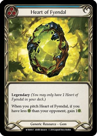 Image of Heart of Fyendal [WTR000-F] (Welcome to Rathe)  Alpha Print Cold Foil