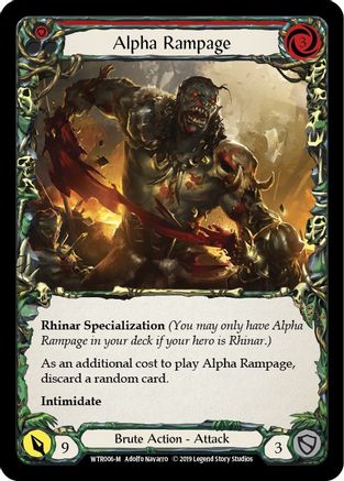 Image of Alpha Rampage [WTR006-M] (Welcome to Rathe)  Alpha Print Normal