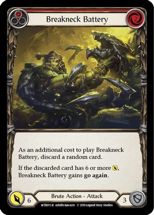 Image of Breakneck Battery (Red) [U-WTR011] (Welcome to Rathe Unlimited)  Unlimited Rainbow Foil
