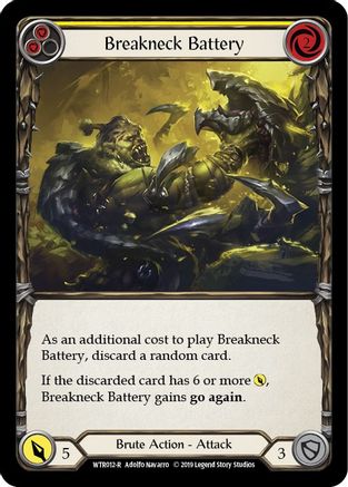 Image of Breakneck Battery (Yellow) [WTR012-R] (Welcome to Rathe)  Alpha Print Rainbow Foil