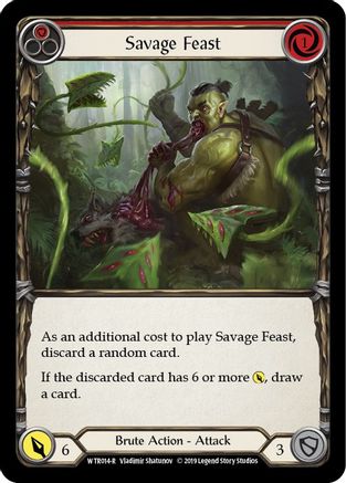 Image of Savage Feast (Red) [WTR014-R] (Welcome to Rathe)  Alpha Print Rainbow Foil