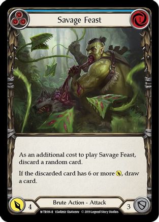 Image of Savage Feast (Blue) [WTR016-R] (Welcome to Rathe)  Alpha Print Normal