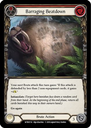 Image of Barraging Beatdown (Red) [WTR017-R] (Welcome to Rathe)  Alpha Print Rainbow Foil