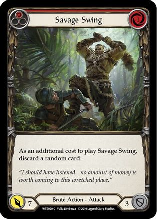 Image of Savage Swing (Red) [U-WTR020] (Welcome to Rathe Unlimited)  Unlimited Normal