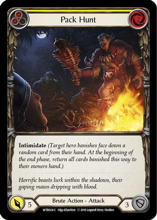 Image of Pack Hunt (Yellow) [U-WTR024] (Welcome to Rathe Unlimited)  Unlimited Rainbow Foil
