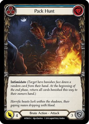 Image of Pack Hunt (Blue) [U-WTR025] (Welcome to Rathe Unlimited)  Unlimited Rainbow Foil