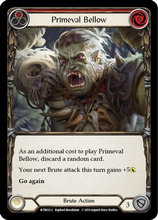 Image of Primeval Bellow (Red) [WTR035-C] (Welcome to Rathe)  Alpha Print Normal