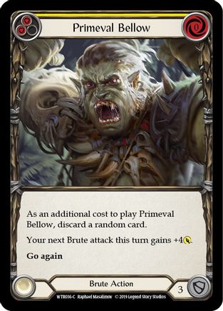 Image of Primeval Bellow (Yellow) [WTR036-C] (Welcome to Rathe)  Alpha Print Normal