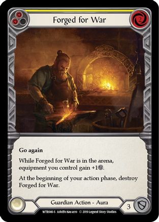 Image of Forged for War [U-WTR046] (Welcome to Rathe Unlimited)  Unlimited Rainbow Foil