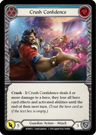 Image of Crush Confidence (Blue) [U-WTR065] (Welcome to Rathe Unlimited)  Unlimited Rainbow Foil