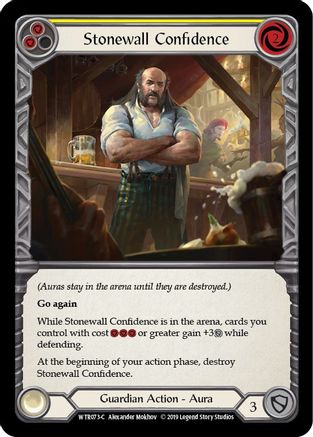 Image of Stonewall Confidence (Yellow) [U-WTR073] (Welcome to Rathe Unlimited)  Unlimited Rainbow Foil