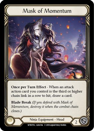 Image of Mask of Momentum [U-WTR079] (Welcome to Rathe Unlimited)  Unlimited Rainbow Foil