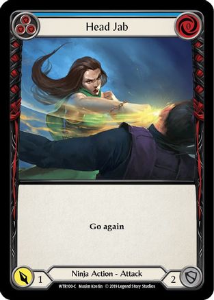 Image of Head Jab (Blue) [U-WTR100] (Welcome to Rathe Unlimited)  Unlimited Rainbow Foil