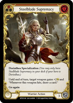 Image of Steelblade Supremacy [U-WTR119] (Welcome to Rathe Unlimited)  Unlimited Rainbow Foil