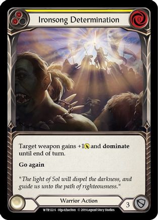 Image of Ironsong Determination [U-WTR122] (Welcome to Rathe Unlimited)  Unlimited Rainbow Foil