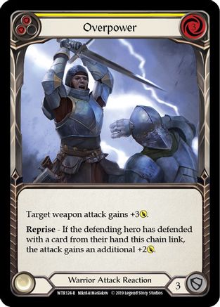 Image of Overpower (Yellow) [WTR124-R] (Welcome to Rathe)  Alpha Print Rainbow Foil