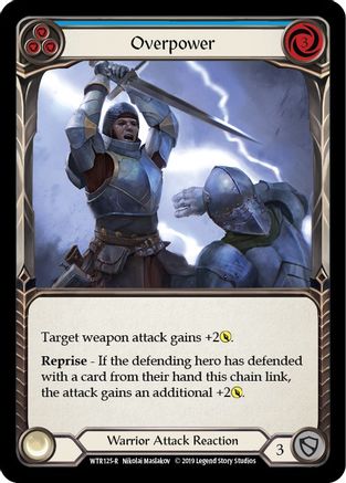 Image of Overpower (Blue) [WTR125-R] (Welcome to Rathe)  Alpha Print Normal