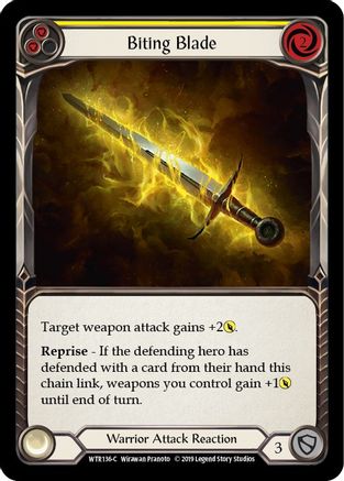 Image of Biting Blade (Yellow) [U-WTR136] (Welcome to Rathe Unlimited)  Unlimited Normal