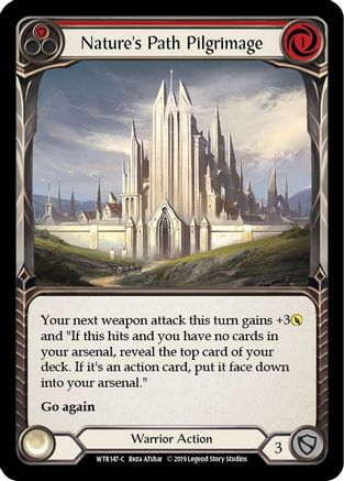 Image of Nature's Path Pilgrimage (Red) [U-WTR147] (Welcome to Rathe Unlimited)  Unlimited Rainbow Foil