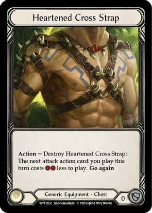 Image of Heartened Cross Strap [WTR152-C] (Welcome to Rathe)  Alpha Print Cold Foil