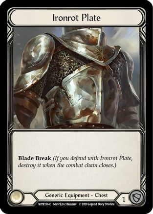 Image of Ironrot Plate [U-WTR156] (Welcome to Rathe Unlimited)  Unlimited Rainbow Foil