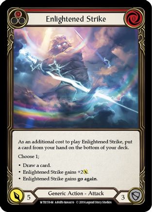 Image of Enlightened Strike [U-WTR159] (Welcome to Rathe Unlimited)  Unlimited Rainbow Foil