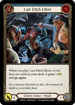 Image of Last Ditch Effort [WTR161-S] (Welcome to Rathe)  Alpha Print Rainbow Foil