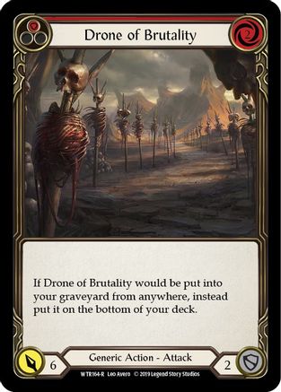 Image of Drone of Brutality (Red) [WTR164-R] (Welcome to Rathe)  Alpha Print Rainbow Foil