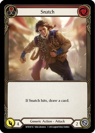 Image of Snatch (Red) [U-WTR167] (Welcome to Rathe Unlimited)  Unlimited Rainbow Foil