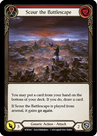 Image of Scour the Battlescape (Red) [WTR194-C] (Welcome to Rathe)  Alpha Print Normal